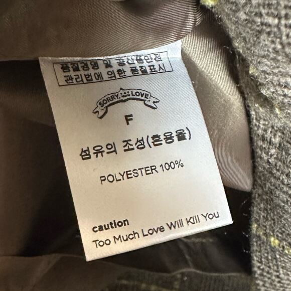 Sorry, Too Much Love Plaid Dress with Buttons and Bow Strap - Picture 5 of 6